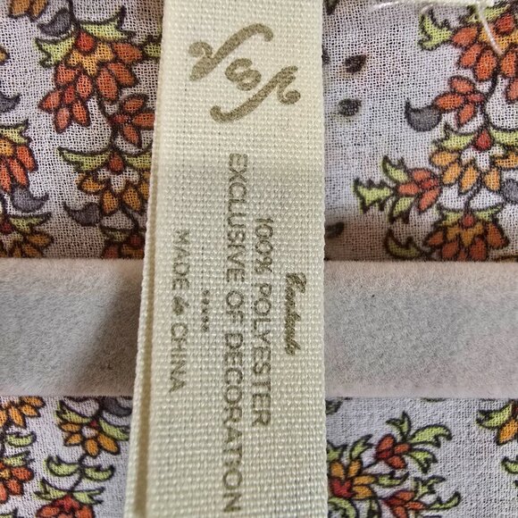 MATILDA JANE BLOUSE FLORAL LAYERED RUFFLED TOP WOMENS SIZE SMALL MULTICOLOR - Picture 6 of 7